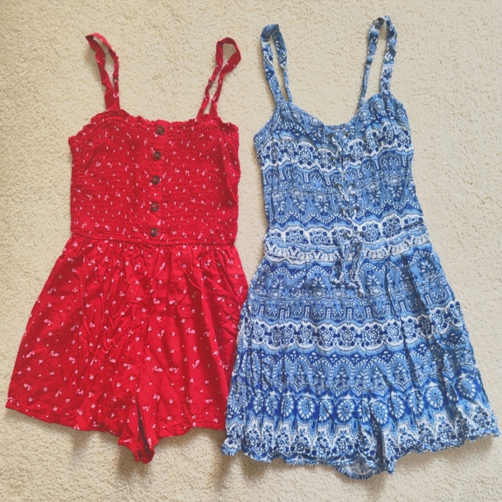 Hollister Bundle X2 Rompers Women's Size XS